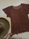 late 60s Saks Fifth Avenue mesh tee