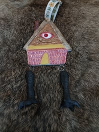 Image 3 of Baba Yaga Ornament pink color