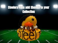 Image 1 of Steelers Fans Designer Rubber Duck