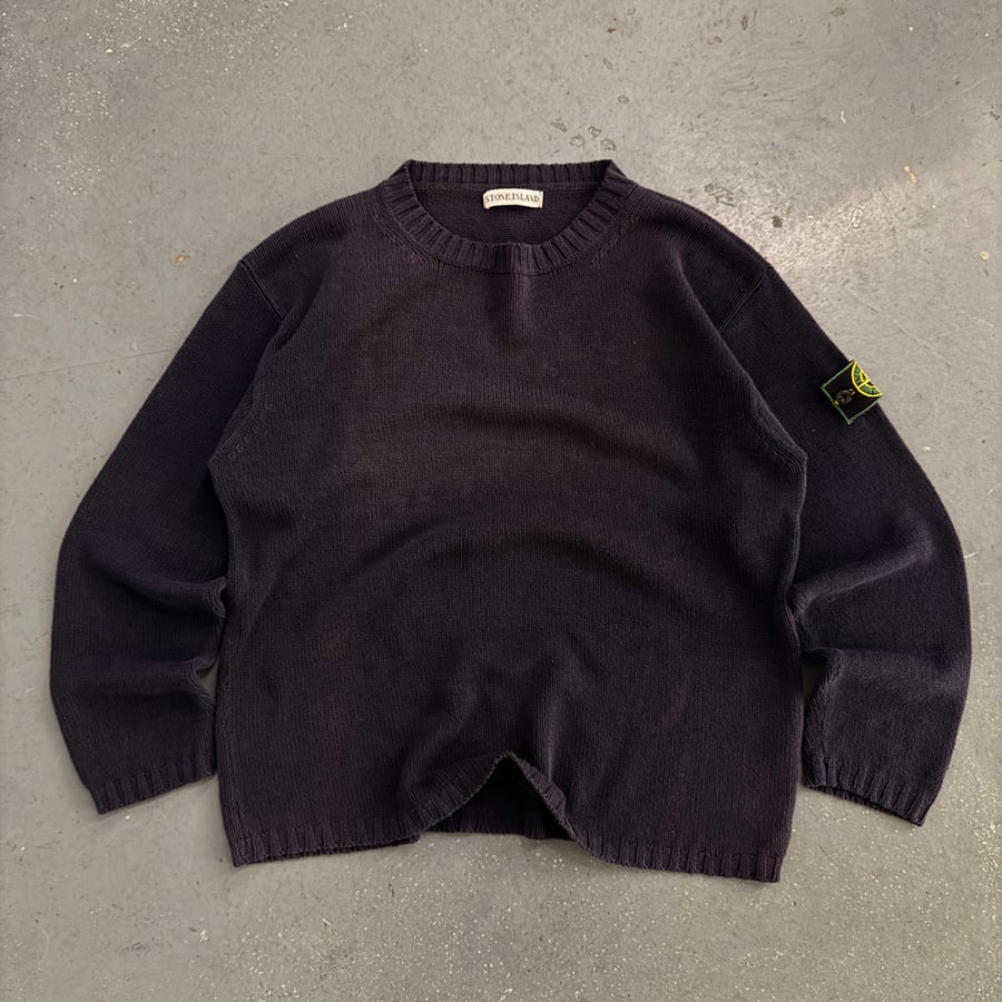 Image of SS 1999 Stone Island Knitted Sweatshirt, size large