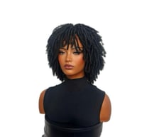 Image 2 of Nyla | Textured Loc Wig with Bangs