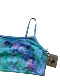 Image 3 of L/XL (40) Bralette in Mermaid Watercolor Ice Dye