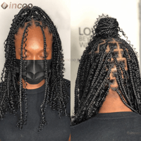 Image 8 of Boxed & Beautiful: 12” Knotless Braided Lace Wig for Black Royalty