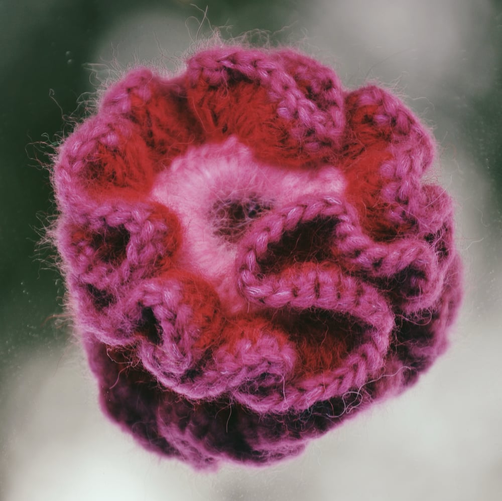 Image of crocheted scrunchies small