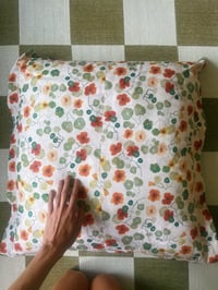 Image 1 of Pre-order Nasturtium Linen Euro Cushion Case