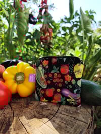 Image 3 of Monedero cuadrado doble bolsillo MARGARET HUERTA negro