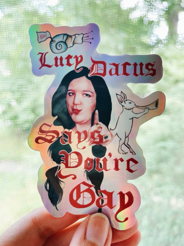 Image of “Lucy Dacus Says You’re Gay” Sticker