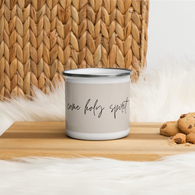 Come Holy Spirit Enamel Mug