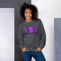 Image 2 of BOSSFITTED Purple Logo Unisex Sweatshirt