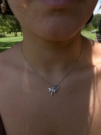 Image 6 of Lilac Dreams Dragonfly Necklace | Waterproof