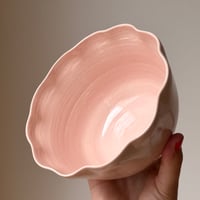 Image 1 of Frill bowl soft pink