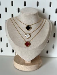 Image 2 of Gold Clover Necklace Lucky Charm Unisex Style