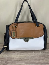 Image 1 of ANNE KLEIN trio color block handbag