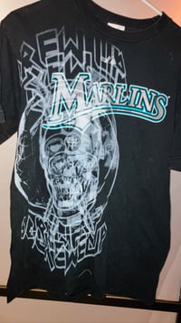 Image 2 of Florida Marlins Screw Skull Tee