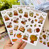 Image 1 of Cozy Autumn Forest Sticker Sheet