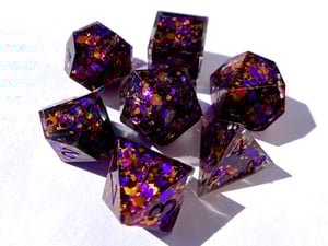 Image of Halloween glitter dice set (inked upon order)  
