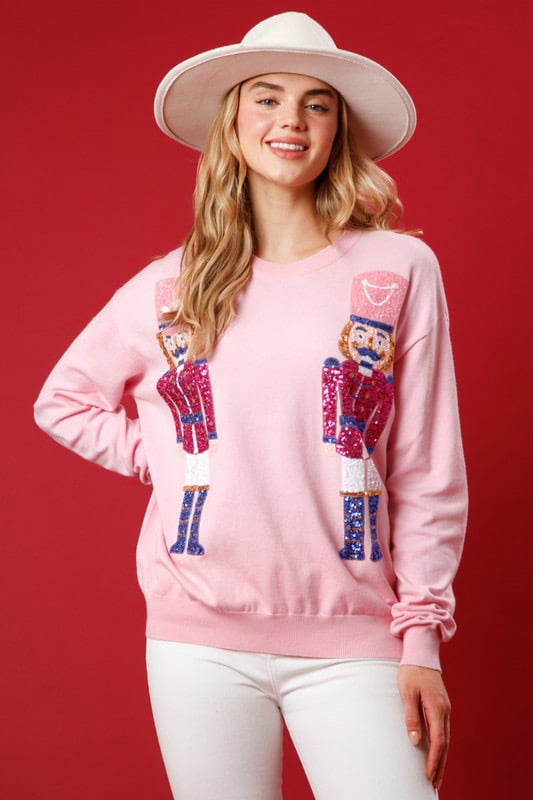 Image of Pink Nutcracker Sweater
