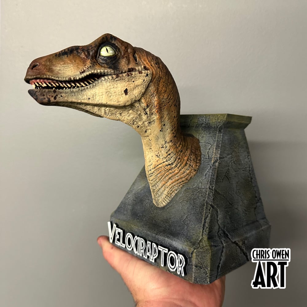 Jurassic Park - Velociraptor Nublarensis Bust