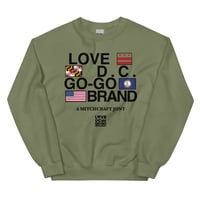 Image 2 of LOVEDCGOGO "A MITCHCRAFT JOINT" Light Unisex Sweatshirt (see color options)