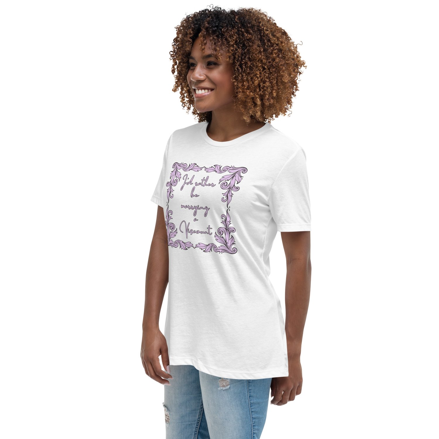 Image of Women's Relaxed T-Shirt marry viscount bridgerton inspired 