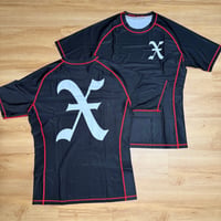 Image 2 of Old English Big X Ranked Rashguard