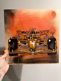 McLaren f1 on wood canvas 