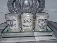 Image 4 of SILVER CC CANDLE SET 