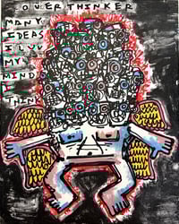 “ thinker   “ canvas  