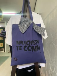 Image 1 of BOLSA MALA CHISPA TE COMA. Con chapa e lazo.