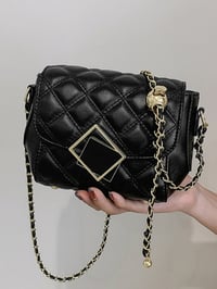 Image 4 of Quilted Flap Chain Crossbody Bag