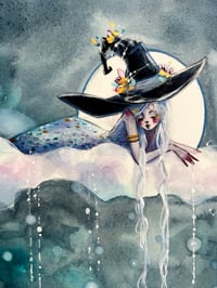 Image 1 of Ghealach - the moon witch- inktober 9