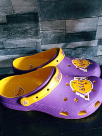Image 3 of Lakers Crocs ( M-8) (W-10) 