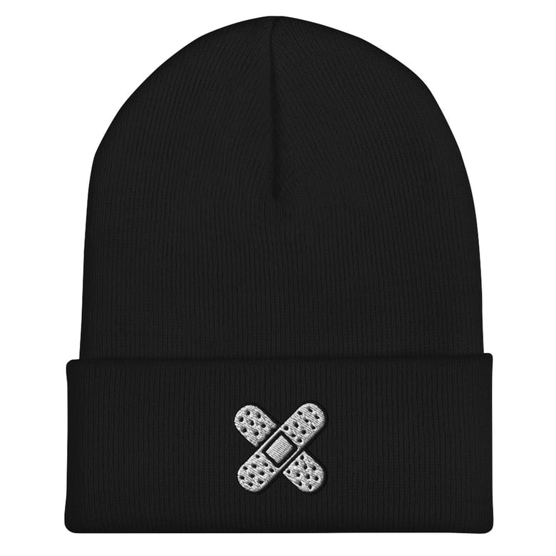 Image of X Bandaid Beanie - Comes in different colors