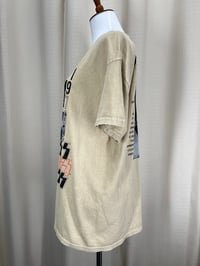 Image 2 of KISS beige oversize boyfriend rocker t-shirt