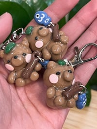 Image 5 of fishing bear keychain 🧸🐟