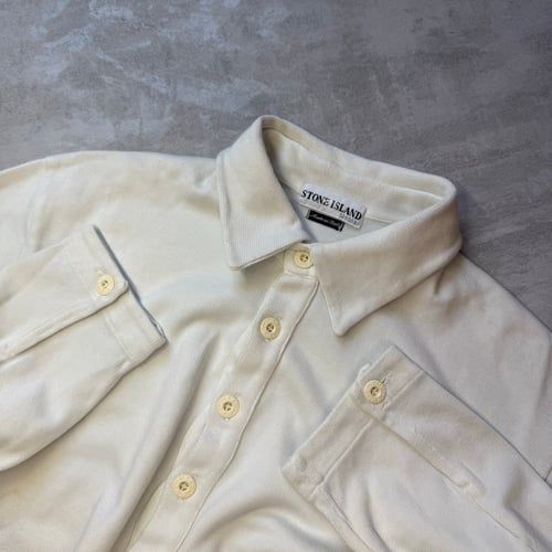 Image of SS 2002 Stone Island Button Up Sweatshirt, Size Large