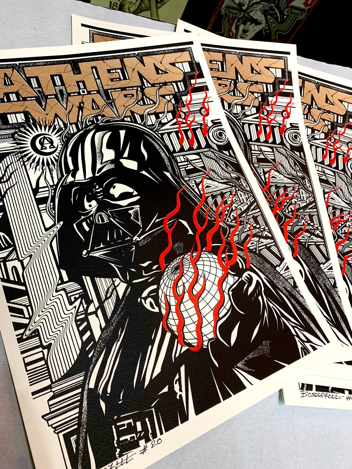 Image of ATHENS WARS print