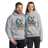 Image 6 of I Ride With Jesus Surfing Unisex Hoodie