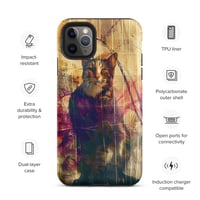 Image 7 of Beautiful Colorful Oil Painting Tabby Cat Inspired Tough Case for iPhone®