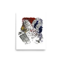 Monoprint 01 - Acrylic and Mixed Media - 8x10 print