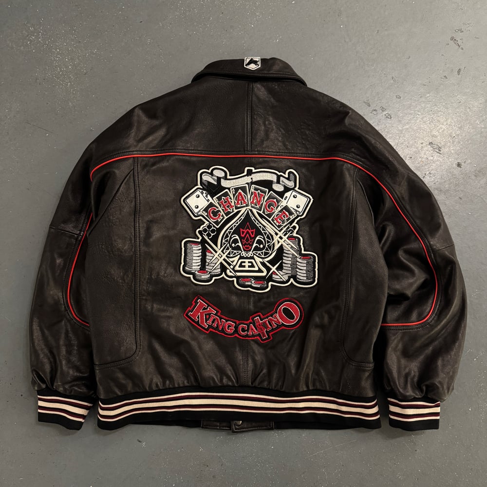 Image of "King Casino" Leather jacket, size XL