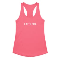 Image 1 of "Faithful" fitted Racerback