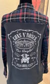 Vintage Black/Gray/Red/Navy/White Flannel Shirt Guns N’ Roses