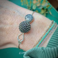 Image 1 of "Ophelia" Vintage Button Bracelet