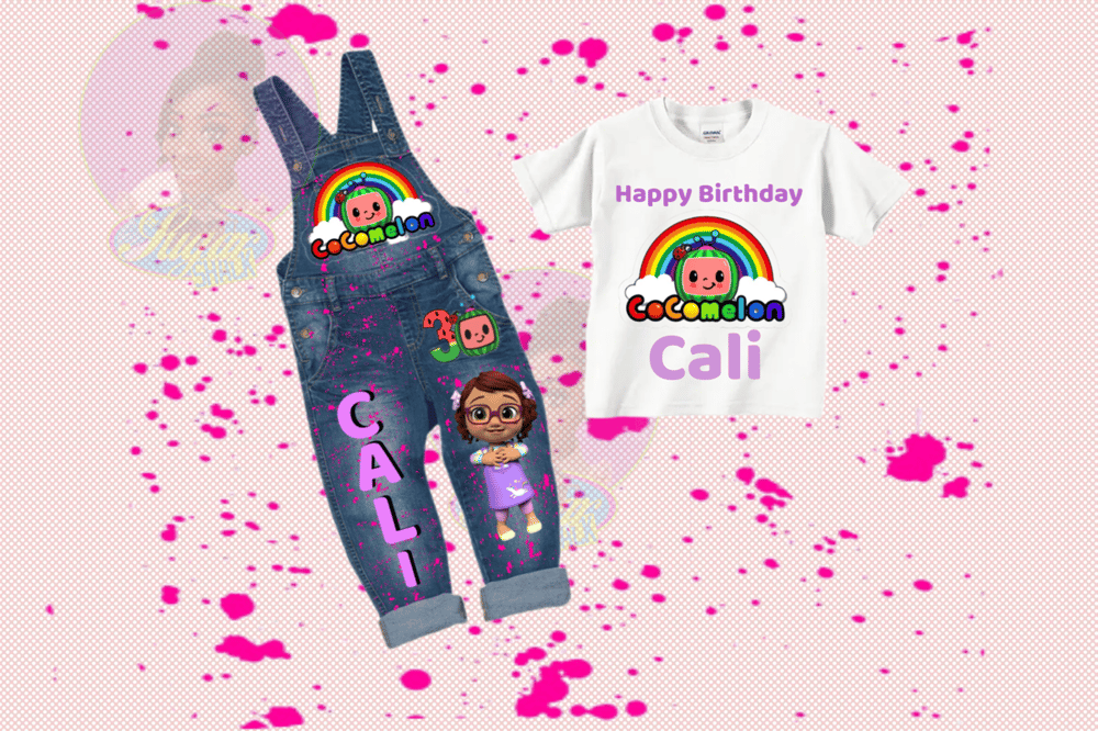 Image of Custom Birthday T-shirt and Jeans