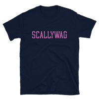 Image 4 of SCALLYWAG PINK SCRIPT CREW T (5 color ways)