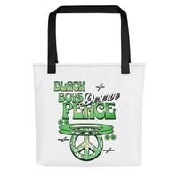 Image 1 of BLACK BOYS DESERVE PEACE TOTE - GREEN