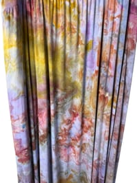 Image 10 of L Jersey Knit Long Sundress in Muted Warm Watercolor Ice Dye