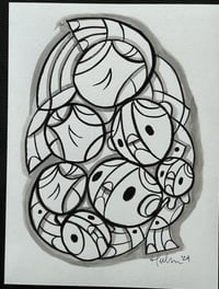 Image 1 of Ink & Brush Sketch W