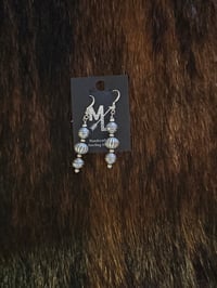 Image 1 of Fluted Tri Drop Earrings